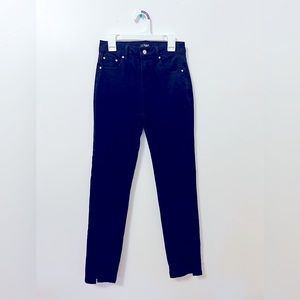 NWOT Girls Aqua Black Size Large (12) Slitted Denim Jeans